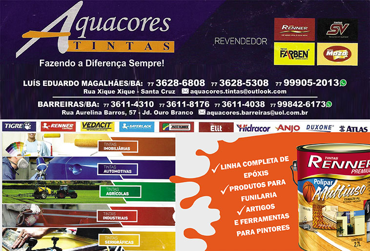 Banner AQUACORES TINTAS - LEM